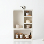 Bela Geometric Organiser Shelf | Versatile Ivory Design