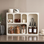 Bela Geometric Organiser Shelf | Versatile Ivory Design