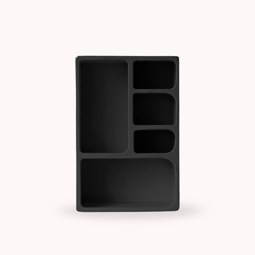 Bela Geometric Organiser Shelf | Versatile Black Design