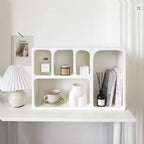 Bela Geometric Organiser Shelf | Versatile Black Design