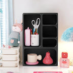 Bela Geometric Organiser Shelf | Versatile Black Design
