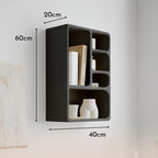 Bela Geometric Organiser Shelf | Versatile Black Design