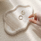 Cielo Travertine Stone Tray | Irregular Design, Natural Texture