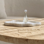 Cielo Stone Tray | Irregular Cloud Design, Natural Travertine