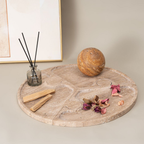 Bello Travertine Puzzle Tray | 3-in-1 Design, Natural Stone