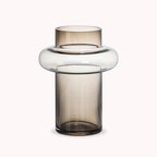 Brio Amber Ring Vase | High-Strength Glass, Ombre Design