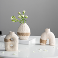 Bela Ceramic Vases Set | Eco-Friendly, Textured White Porcelain