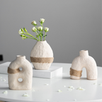 Bela Ceramic Vases Set | Eco-Friendly, Textured White Porcelain
