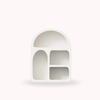 Bela Small Shelf | Scandinavian Ivory Design, 4 Functional Niches