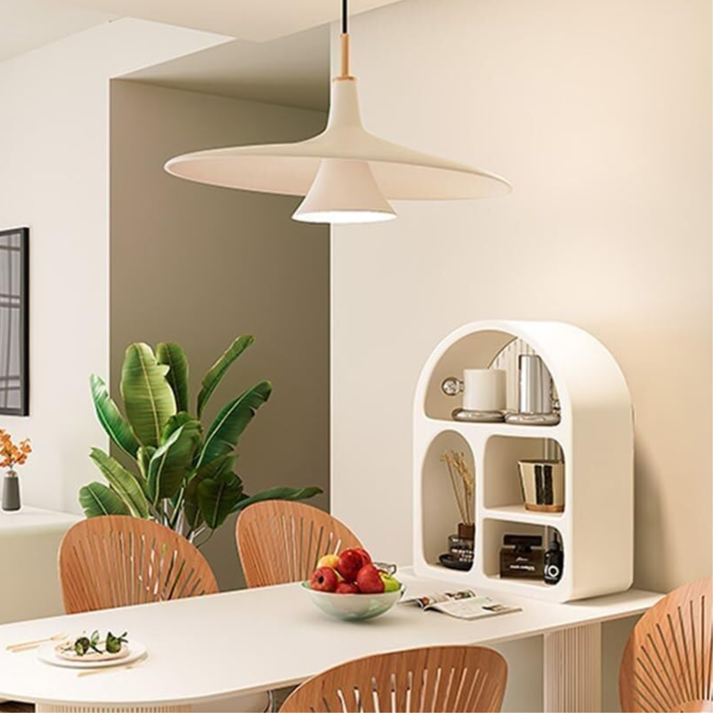 Bela Small Shelf | Scandinavian Ivory Design, 4 Functional Niches