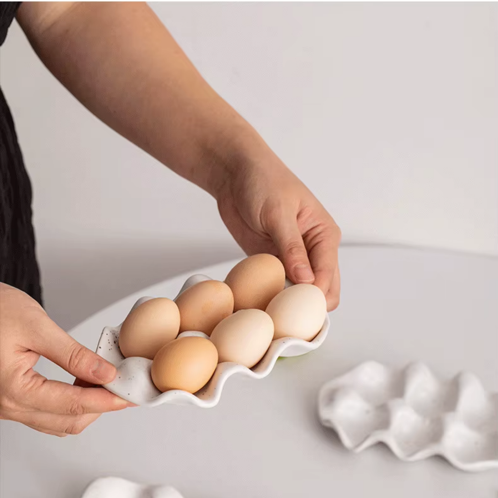 Bello Ceramic Egg Holder | Minimalist Design for 6 Eggs