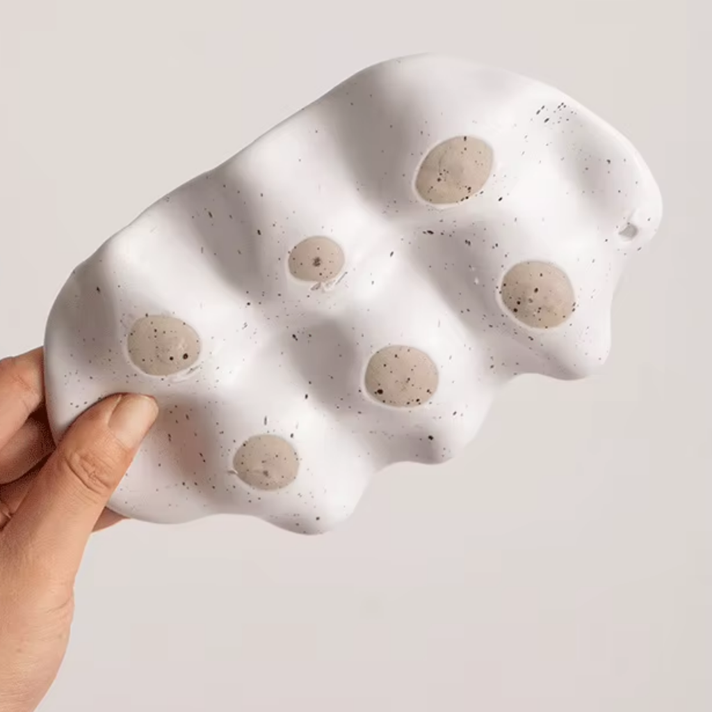 Bello Ceramic Egg Holder | Minimalist Design for 6 Eggs