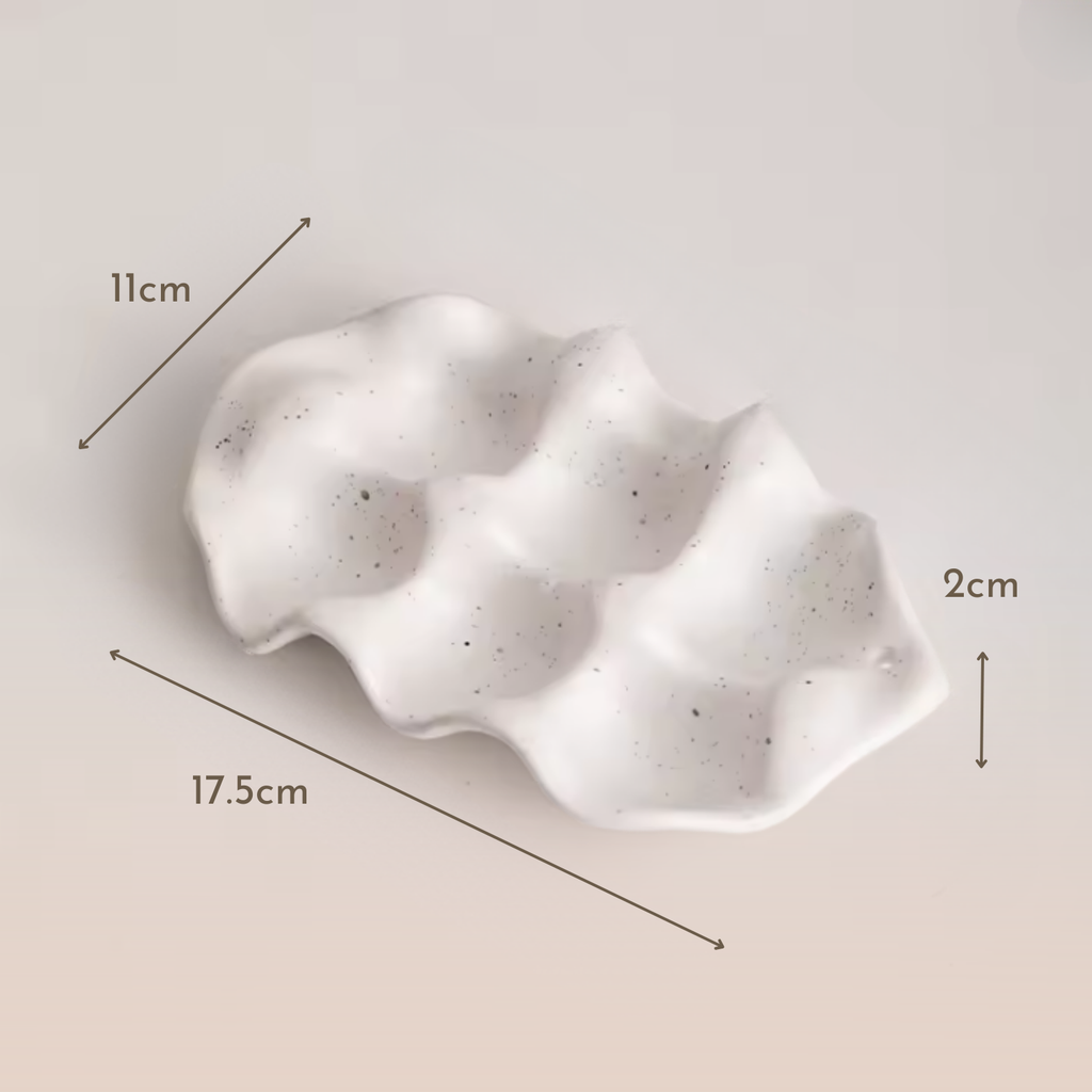 Bello Ceramic Egg Holder | Minimalist Design for 6 Eggs