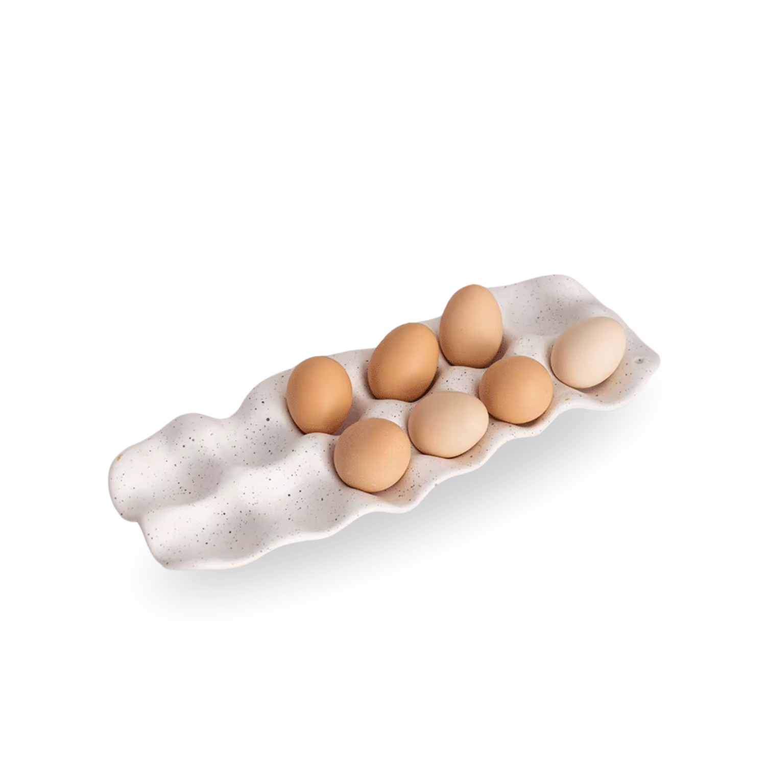 Bento Ceramic Egg Holder | Minimalist Design for 12 Eggs
