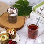 Belo Double-Walled Glasses Set | Borosilicate, Wave Design