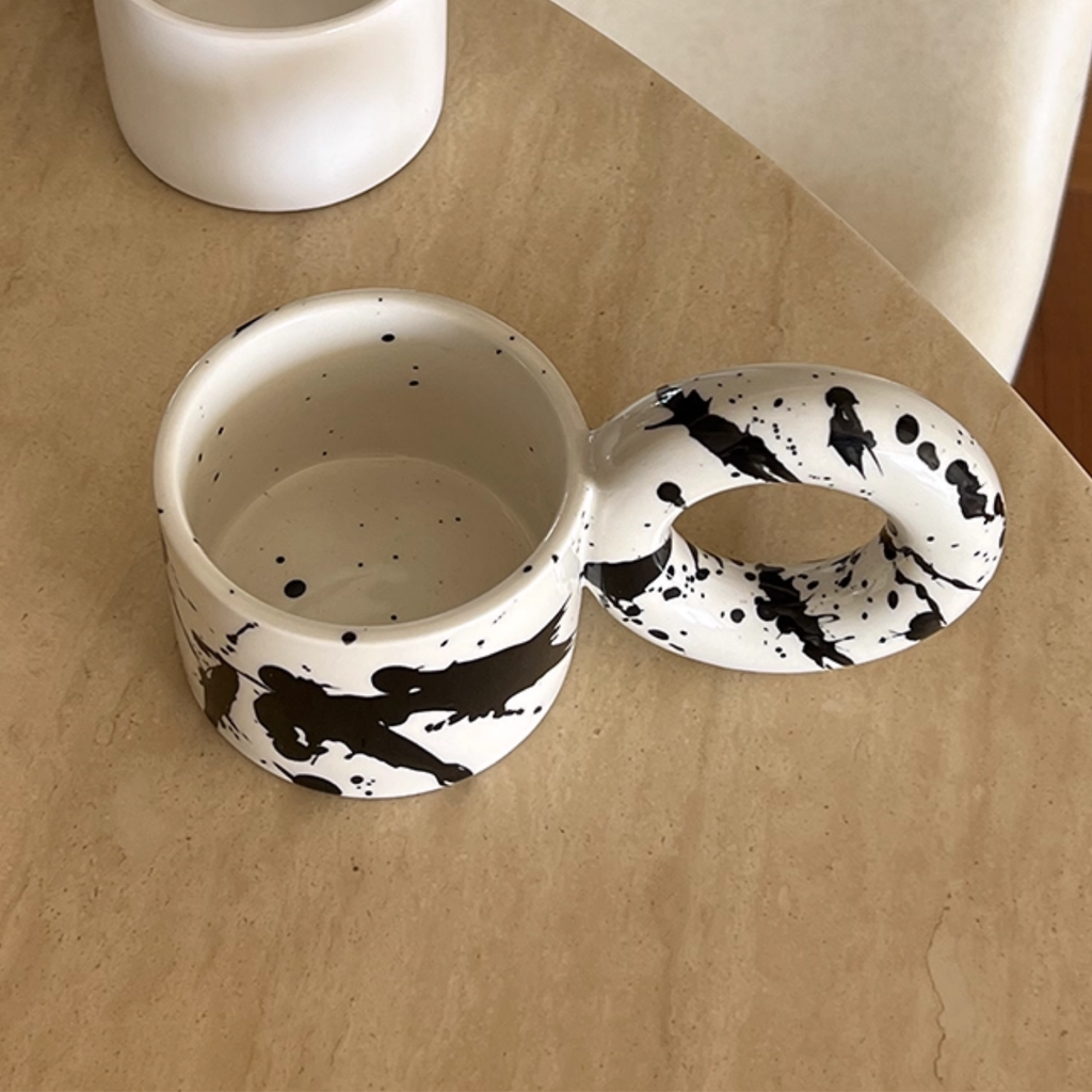 Bello Ceramic Mug | 250ml, Ergonomic Handle, Artistic Design