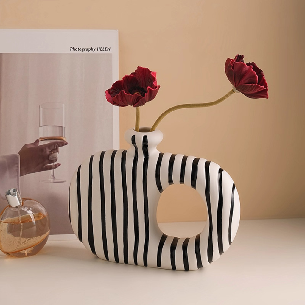 Bela Modern Ceramic Vases | Sculptural Design, Set of 2