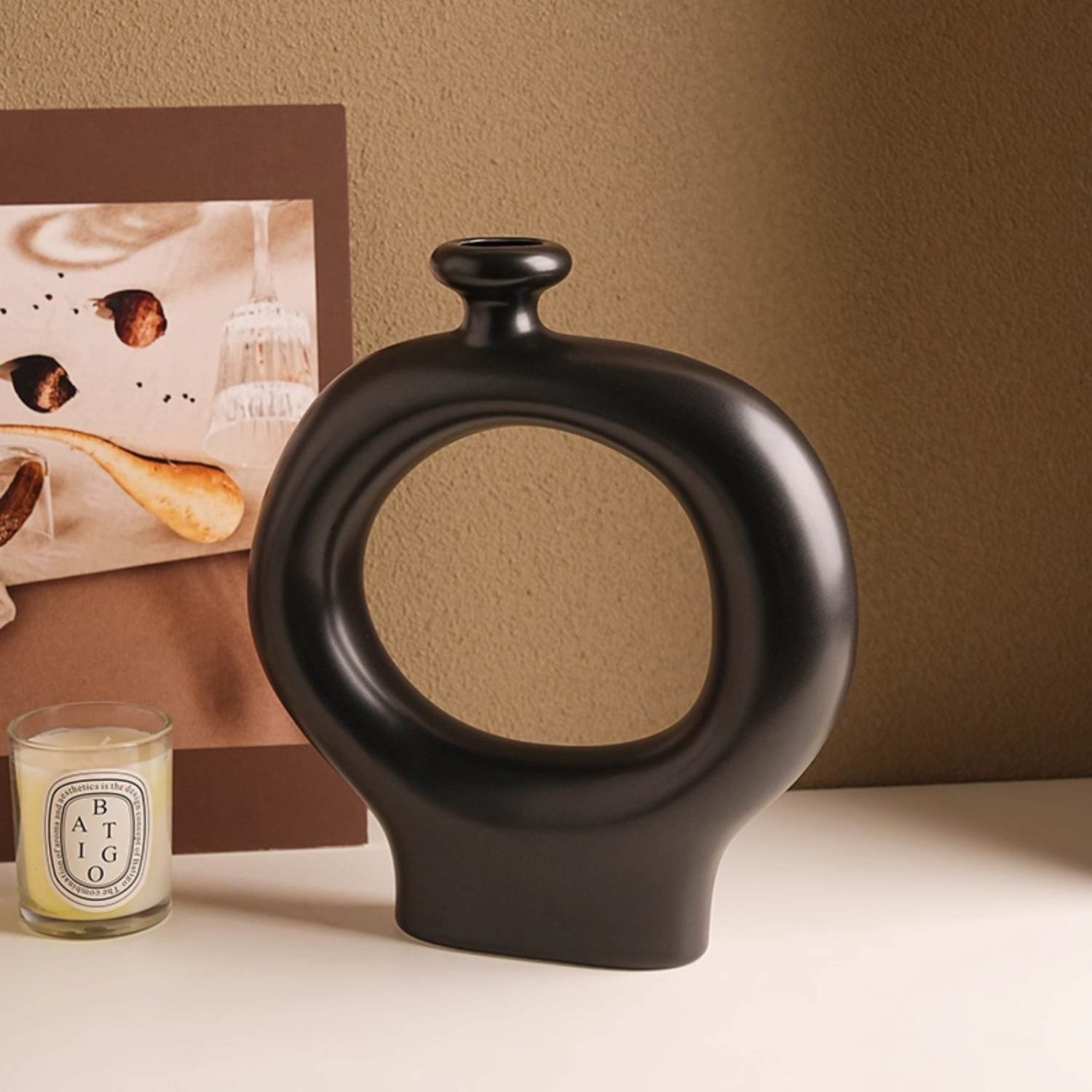Bela Modern Ceramic Vases | Sculptural Design, Set of 2