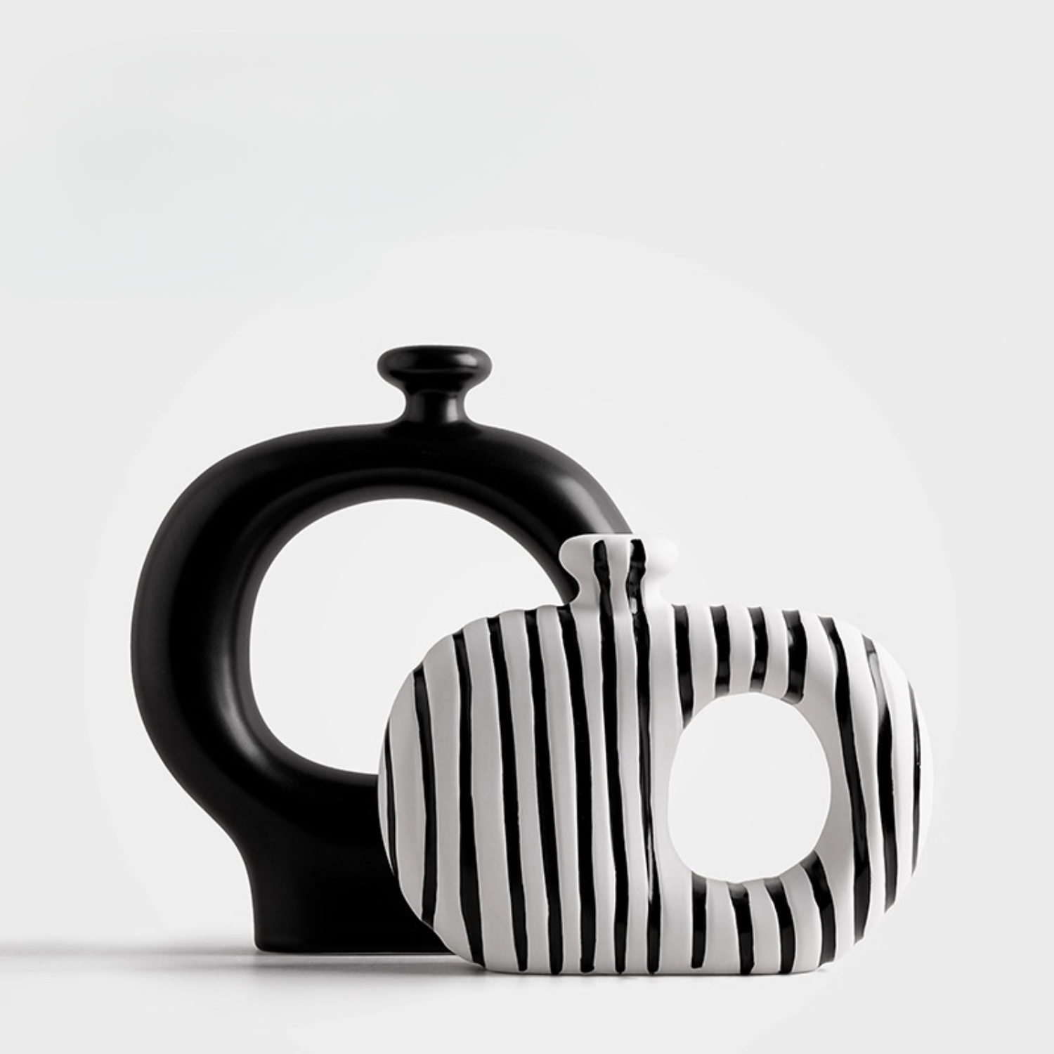 Brio Ceramic Vases Set | Sculptural Design, Minimalist Aesthetic