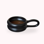 Belo Dark Ceramic Mug | Ergonomic Handle, 250 ml Capacity