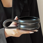 Belo Dark Ceramic Mug | Ergonomic Handle, 250 ml Capacity
