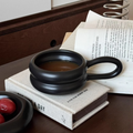 Belo Dark Ceramic Mug | Ergonomic Handle, 250 ml Capacity
