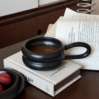 Belo Dark Ceramic Mug | Ergonomic Handle, 250 ml Capacity