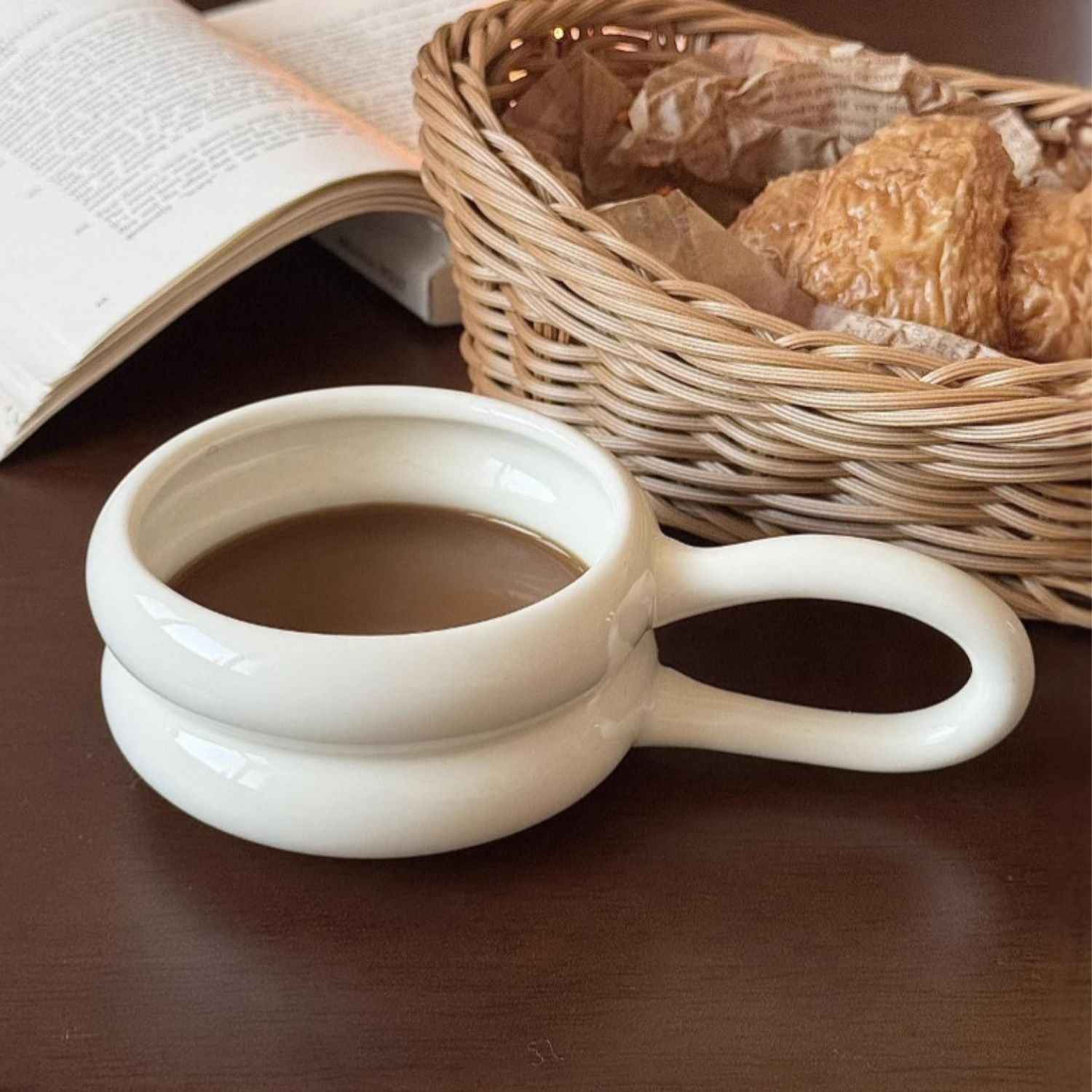 Bela Ceramic Mug | 250 ml Capacity, Ergonomic Handle