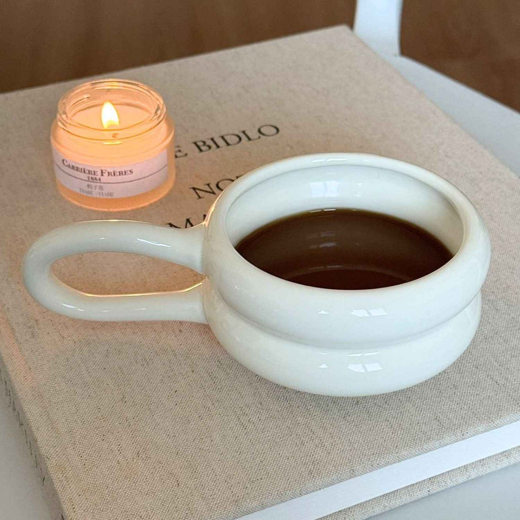 Bela Ceramic Mug | 250 ml Capacity, Ergonomic Handle