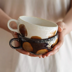 Bela Nougat Milk Mug Bowl | 350 ml Capacity, Glossy Finish