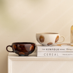Caro Mug | 350ml Capacity, Glossy Caramel Cream Finish
