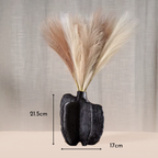 Bela Black Pepper Vase Sculpture | Black Ceramic, Versatile Design