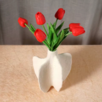 Bela White Pepper Jar Sculpture | Ceramic Vase, Modern Design