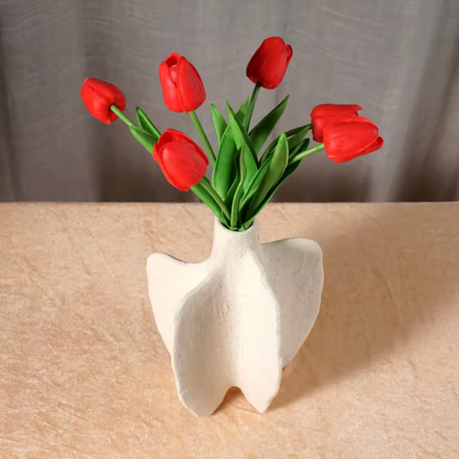 Bello White Pepper Jar Sculpture | Ceramic Vase, Modern Design