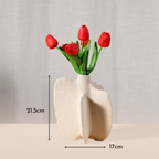 Bello White Pepper Jar Sculpture | Ceramic Vase, Modern Design