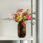 Cora Print Vase | Tortoiseshell Glass, Soft Edge Design