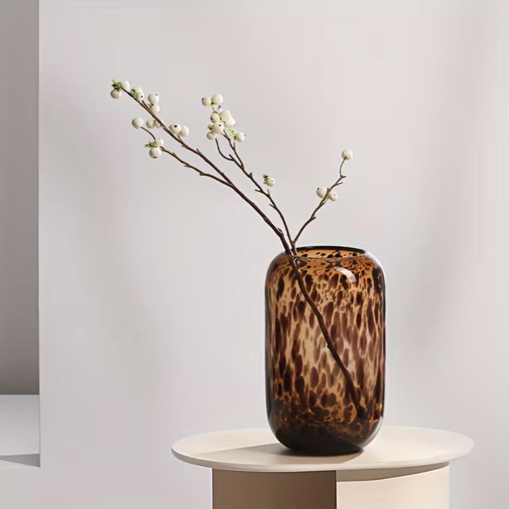 Bello Turtle Shell Vase | Treated Glass, Soft Edge Design