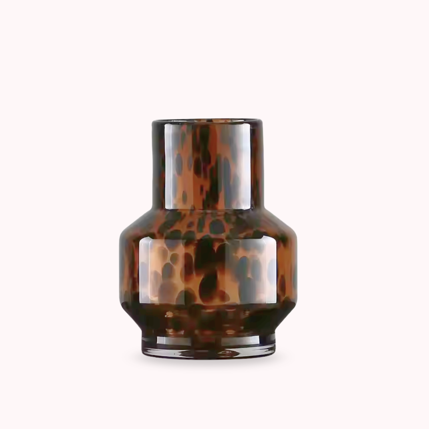Brix Polygonal Vase | Tortoiseshell Glass, Geometric Design