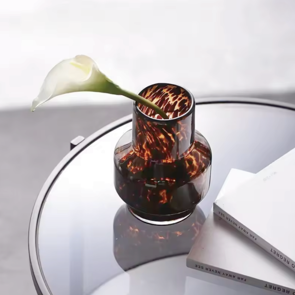 Brix Polygonal Vase | Tortoiseshell Glass, Geometric Design