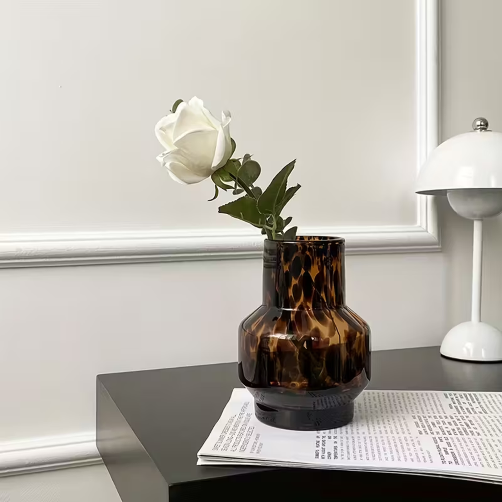 Brix Polygonal Vase | Tortoiseshell Glass, Geometric Design