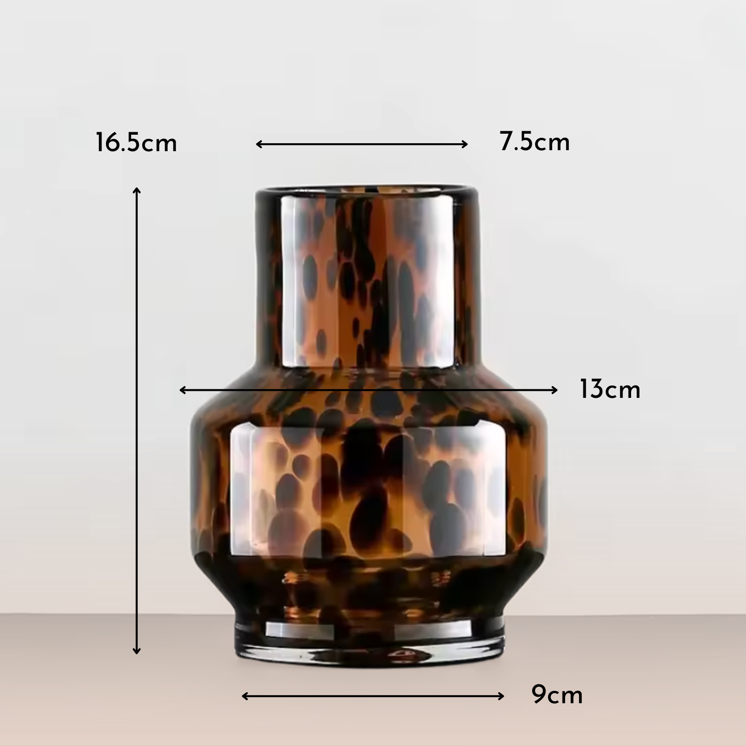Brix Polygonal Vase | Tortoiseshell Glass, Geometric Design