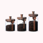 Bela Glass Storage Containers Set | Bamboo Lids, Airtight Seal