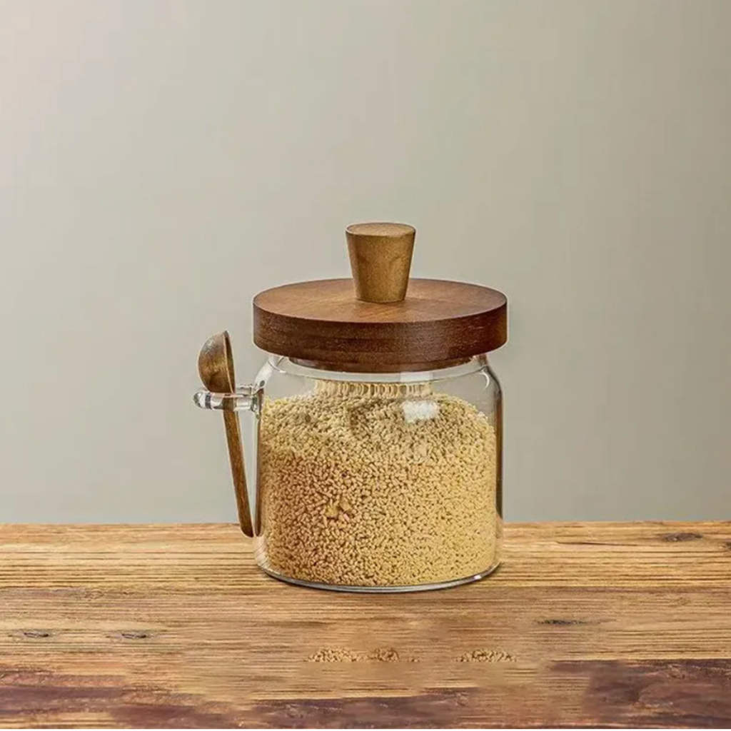 Bela Glass Storage Containers Set | Bamboo Lids, Airtight Seal