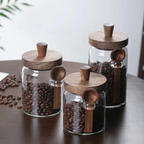 Bela Glass Storage Containers Set | Bamboo Lids, Airtight Seal