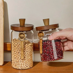 Bela Glass Storage Containers Set | Bamboo Lids, Airtight Seal