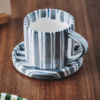 Bela Vintage Plate and Cup Set | Hand-Painted Ceramic, 3-Piece