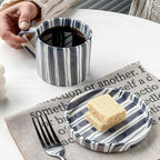 Bela Vintage Plate and Cup Set | Hand-Painted Ceramic, 3-Piece