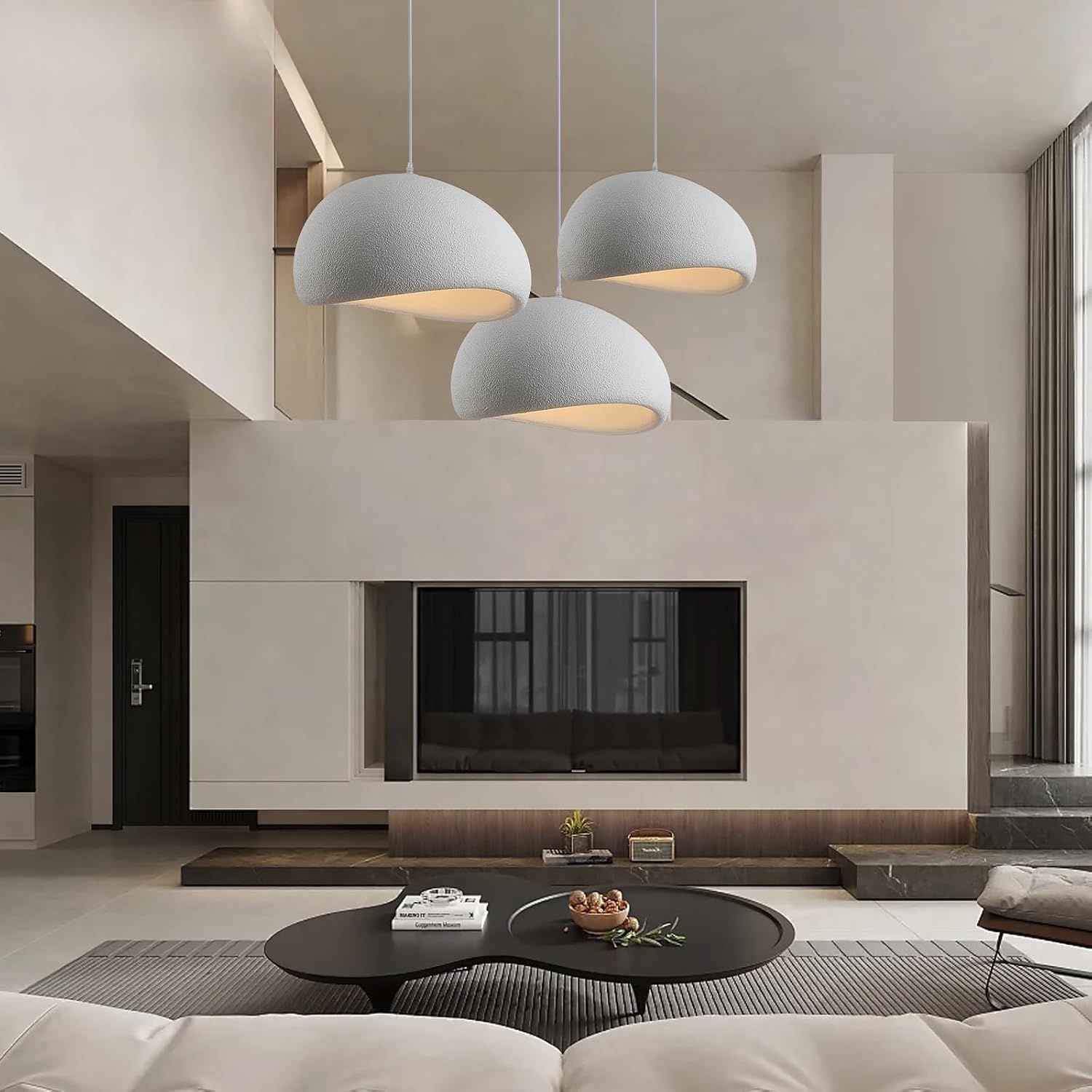 Wabi Sabi – Cream Minimalist Ceiling Lamp 60cm