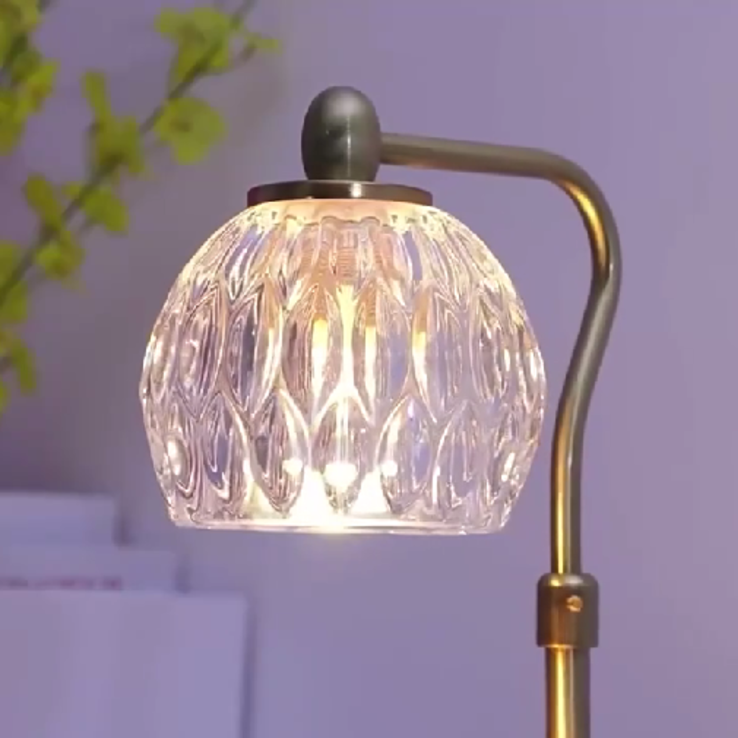Aromatic – Gold Modern Candle Warmer Lantern