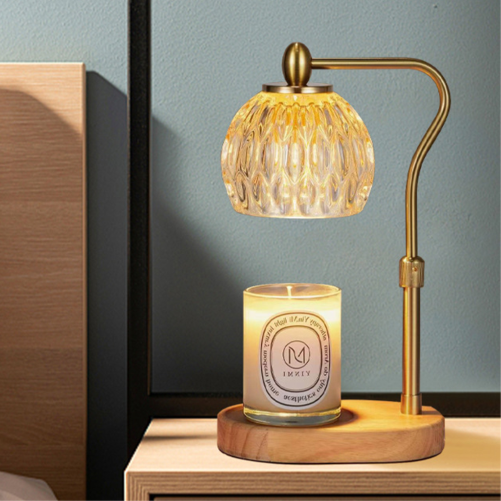 Aromatic – Gold Modern Candle Warmer Lantern